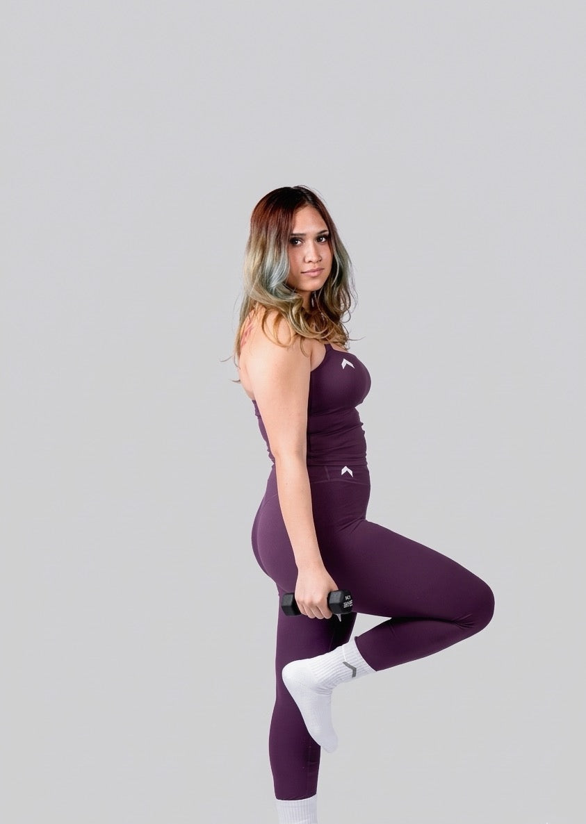 Origin Sculpt Leggings- Plum